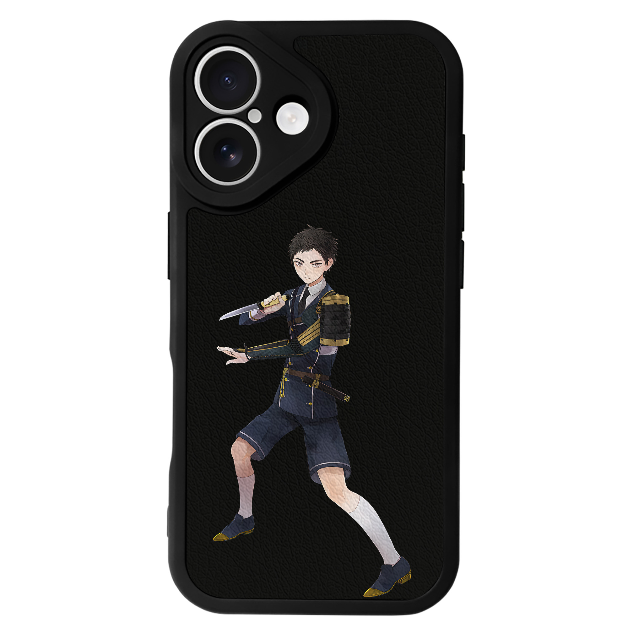 （画像用） 刀剣乱舞 Touken Ranbu 【iPhone 16シリーズ対応】シリコンスマホケース（レザー調） 材質：シリコン